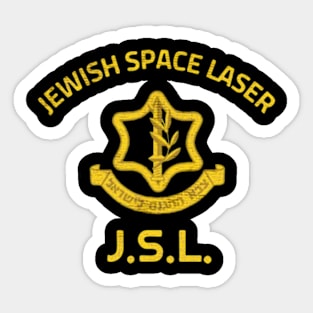 Jewish space laser Sticker